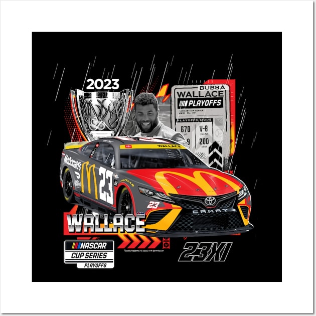 Bubba Wallace Series Playoffs Wall Art by art.Hamdan